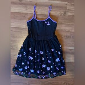 Disney Black and Purple Floral Minnie Mouse Dress